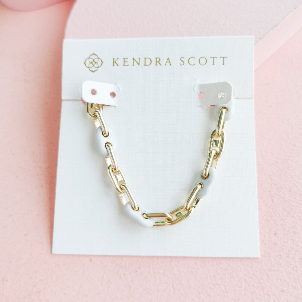 Kendra Scott - Bailey White Mix Gold Chain Bracelet - NEW